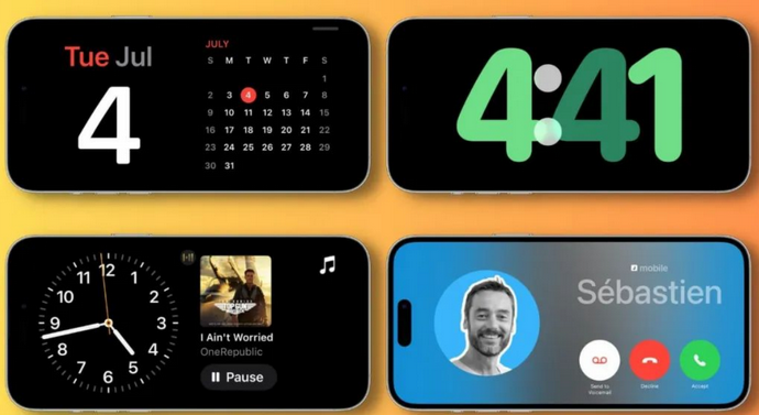 宣威苹果手机维修分享iOS17横屏充电待机显示有什么好处 