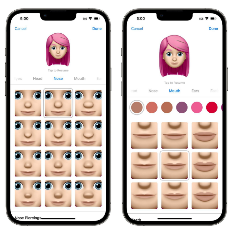 宣威苹果手机维修分享​iOS 16中的拟我表情有了哪些变化和升级 
